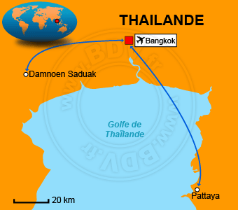 Carte circuit Canaux-de-bangkok