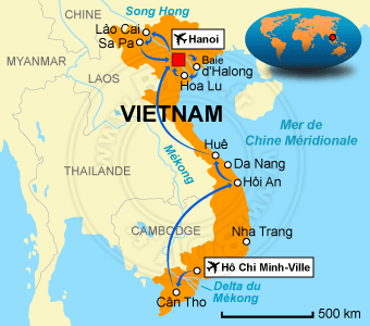 Carte circuit Saigon